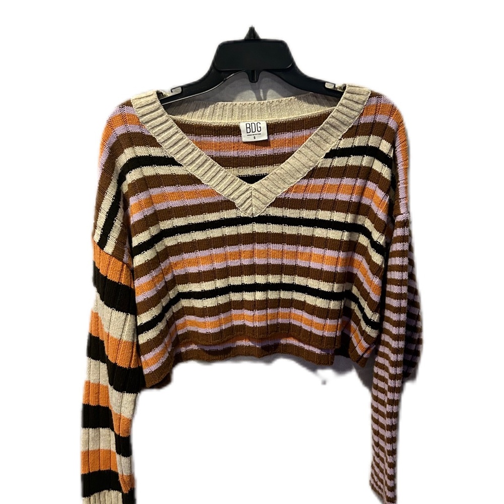 Striped cropped, small sweater from urban outfitters
